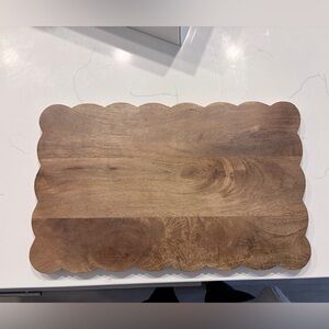 Scalloped Wooden Serving Board
